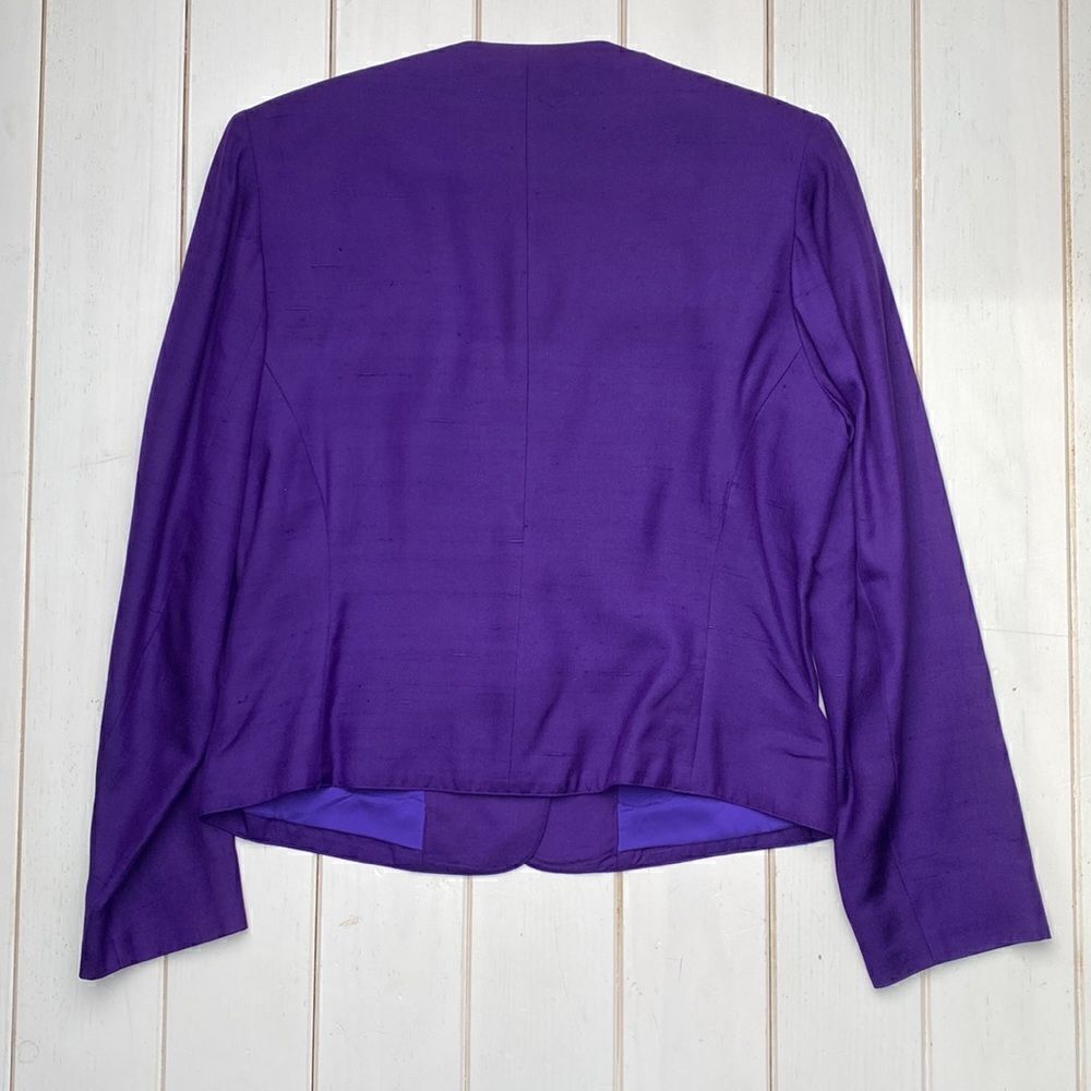 Silk Vintage Brooks Brothers Purple Blazer​ - Picture 6 of 11